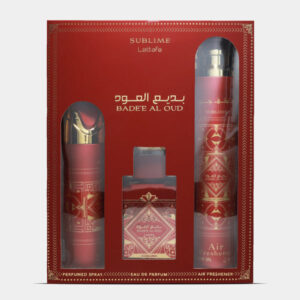 GIFT SET 3 PCS - BADEE AL OUD SUBLIME (EDP  100ML, DEO 200ML , AIR FRESHENER 300ML)